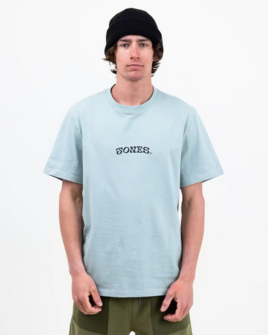JONES TEE SIERRA ORG COT ARCTIC BLUE
